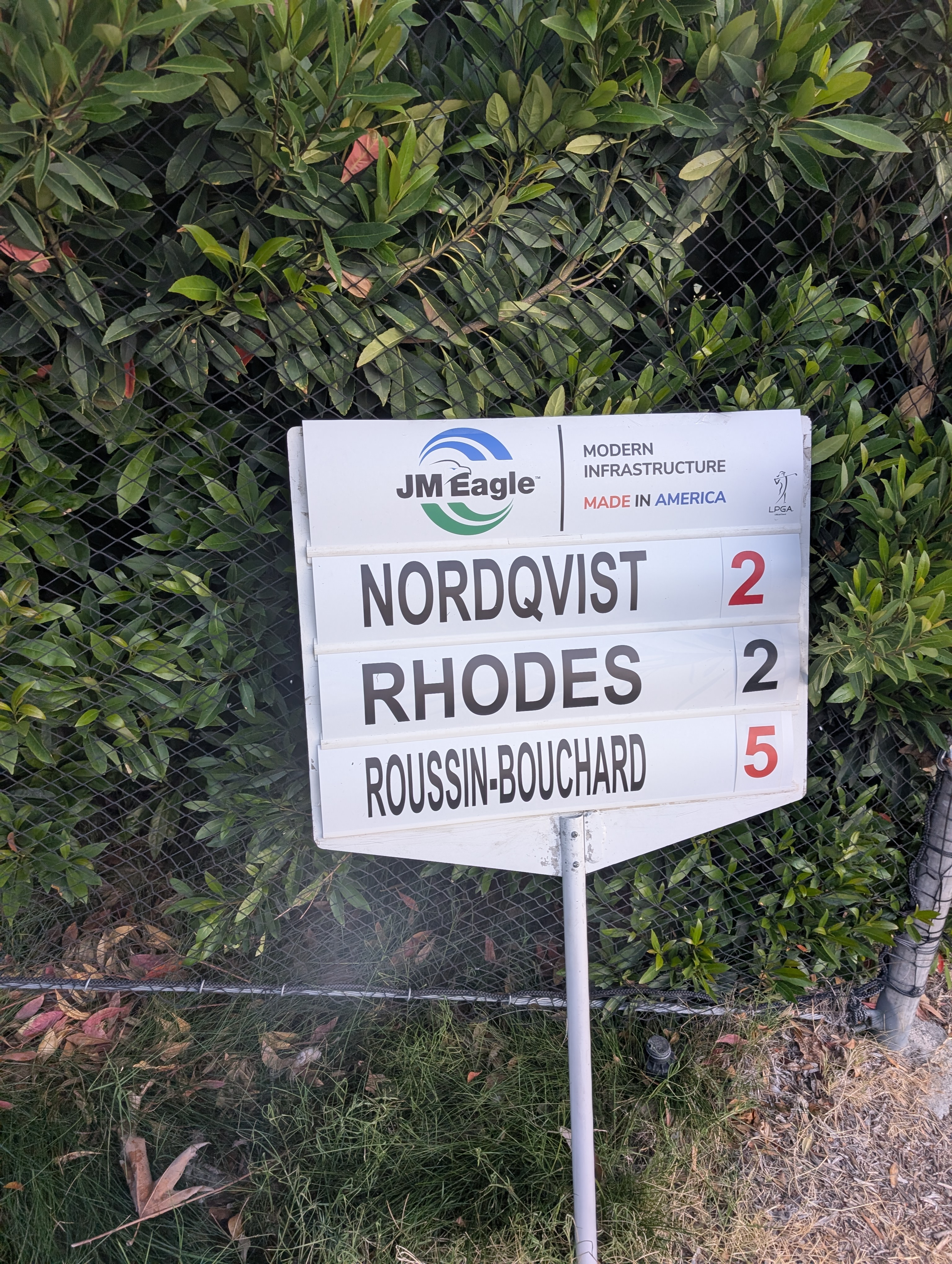 El Caballero Country Club – JM Eagle LA Championship - Volunteer Standard Bearer Aaron G Beebe