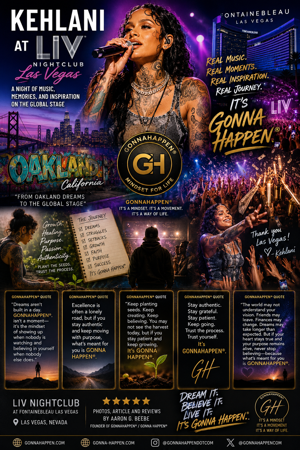 Kehlani at LIV Nightclub Las Vegas: A Night of Music, Memories, and Inspiration on the Global Stage&nbsp;By Aaron G. Beebe | GONNAHAPPEN® / GONNA HAPPEN®