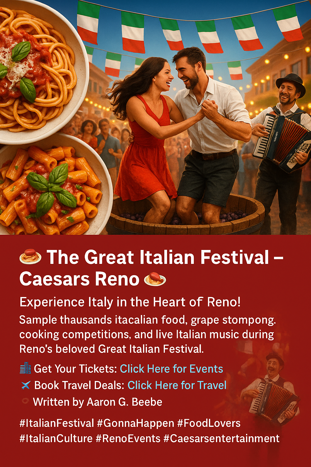 🍝 The Great Italian Festival – Caesars Reno 🍝