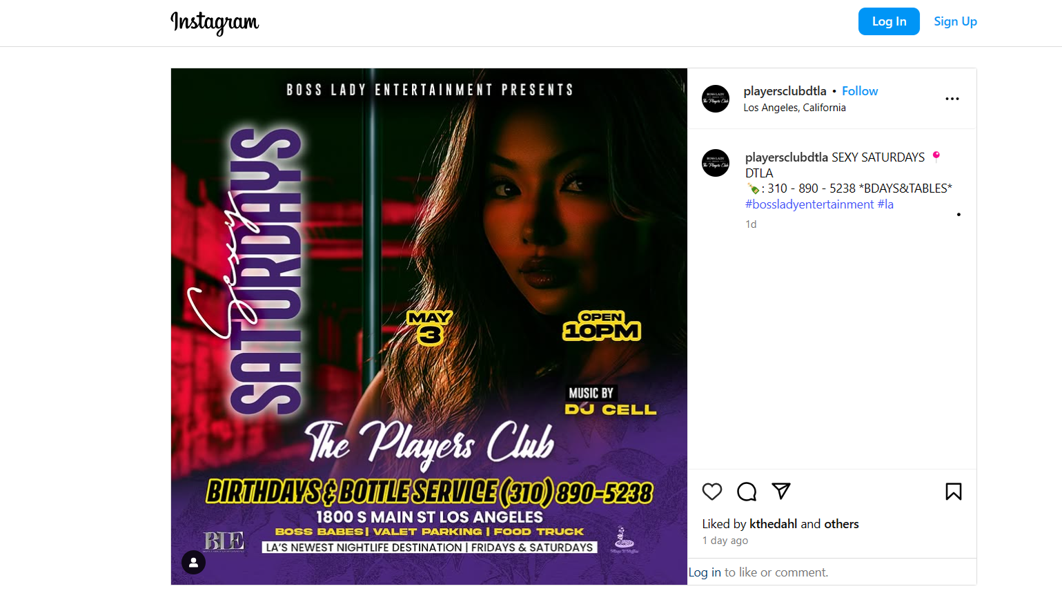 Sexy Saturdays – The Players Club DTLA